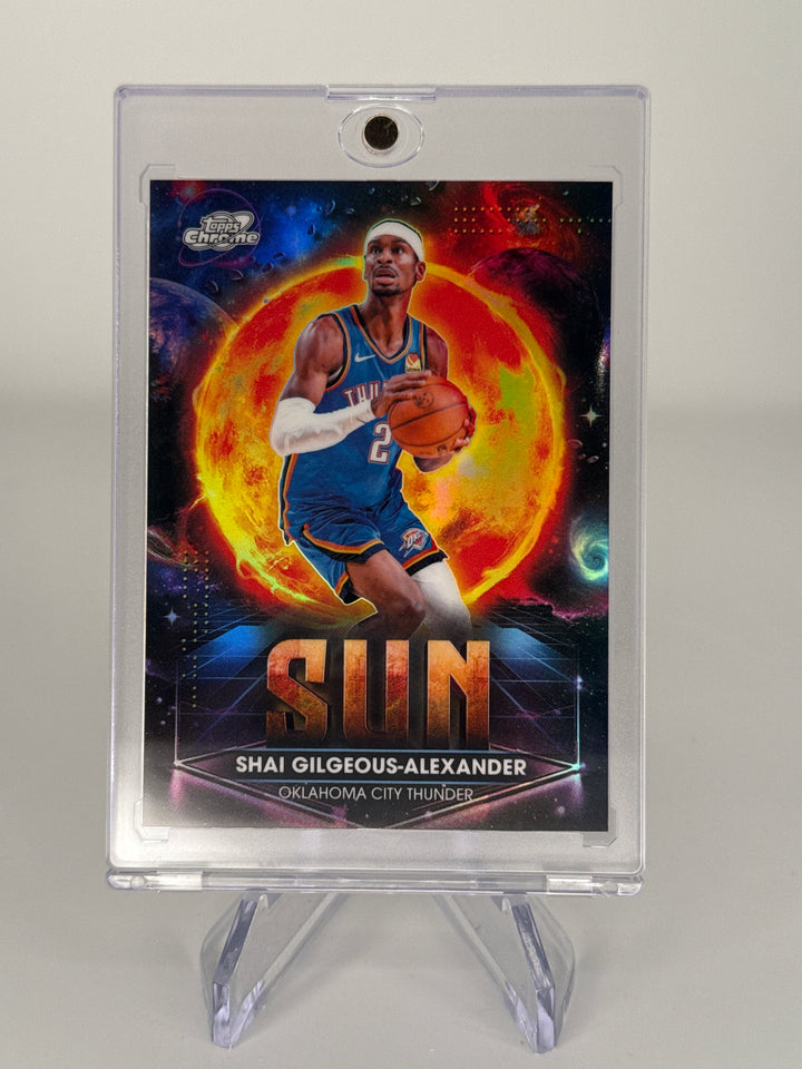 Shai Gilgeous-Alexander 2026 Topps Chrome Cosmic Planetary Pursuit Sun SSP Case Hit