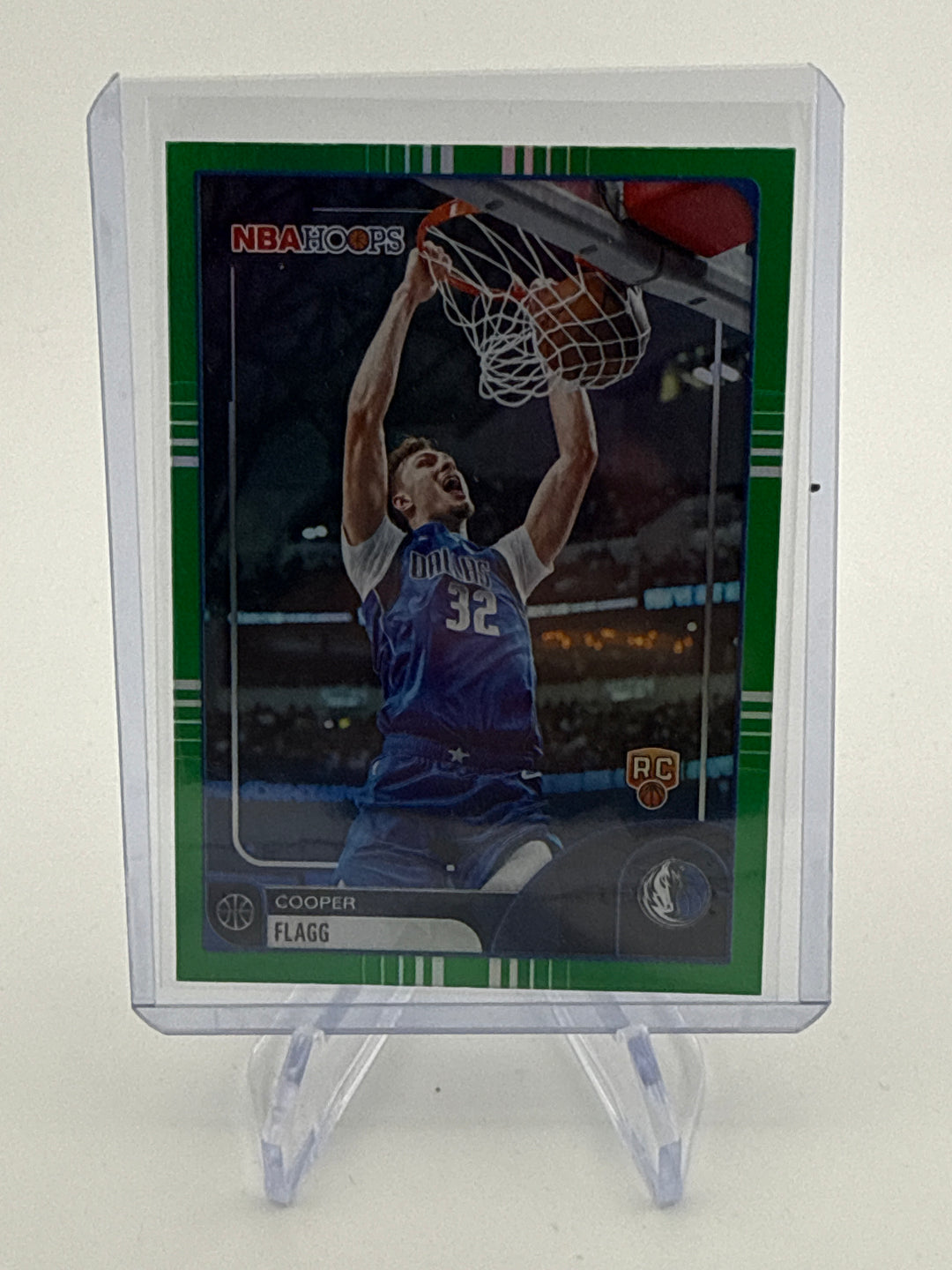 Cooper Flagg 2026 Topps NBA Hoops Green Foil SP Rookie