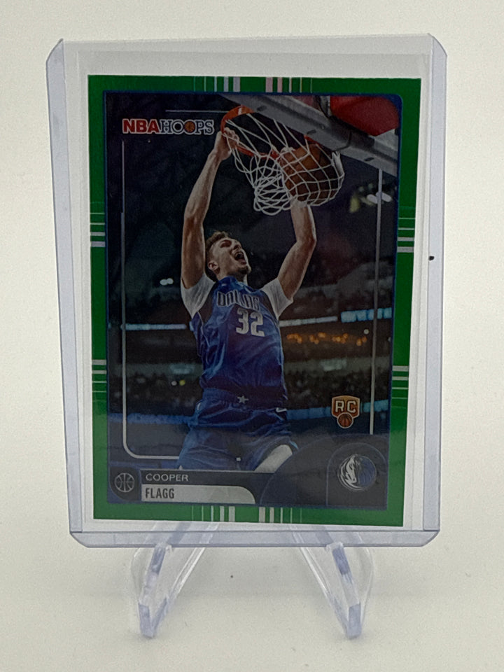 Cooper Flagg 2026 Topps NBA Hoops Green Foil SP Rookie