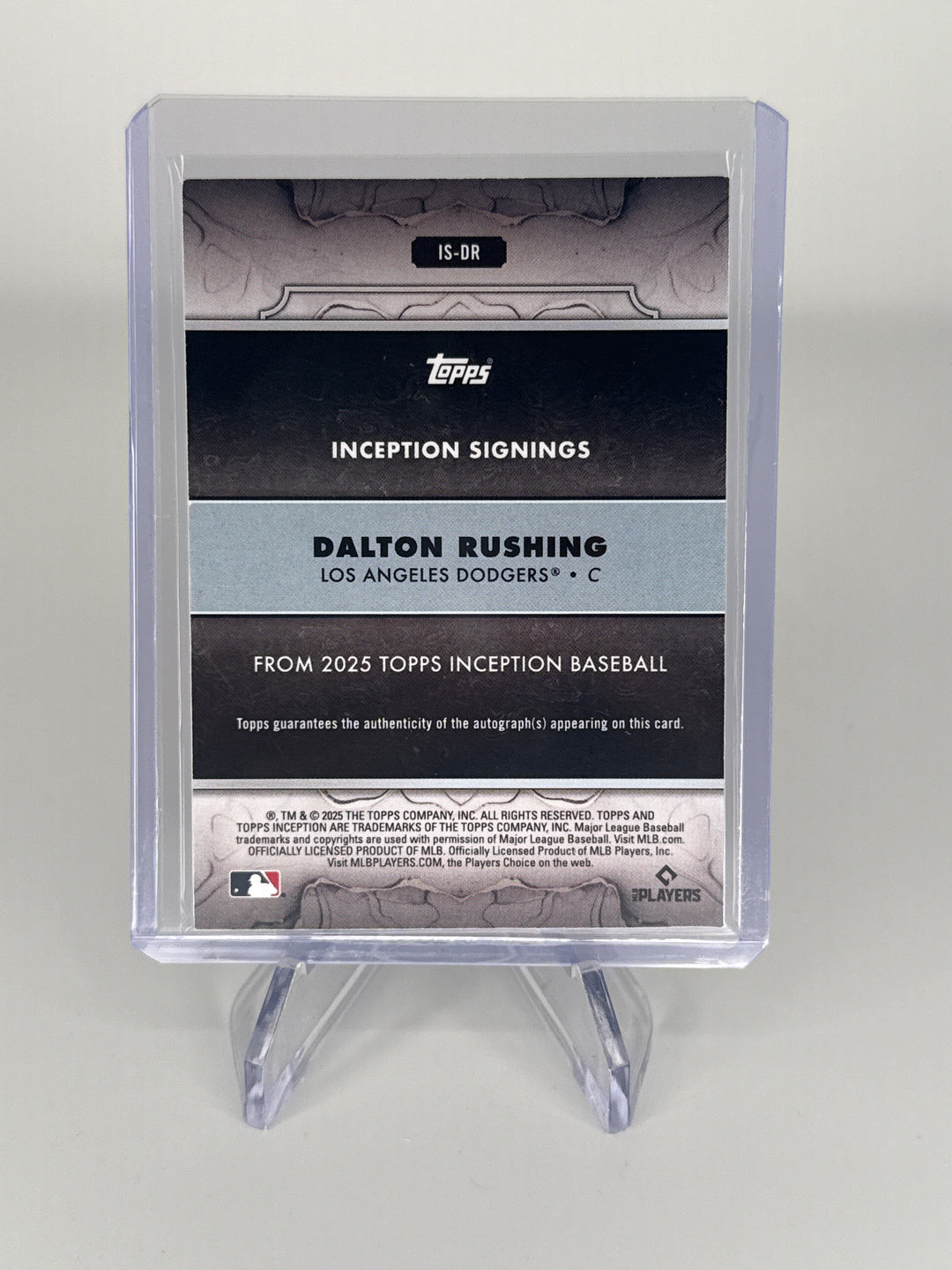 Dalton Rushing 2025 Topps Inception Silver Signings Rookie Auto, 009/125