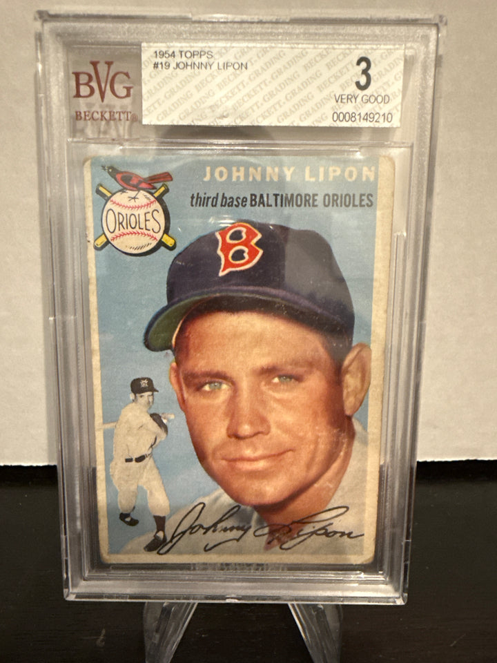 Johnny Lipon 1954 Topps, BVG 3