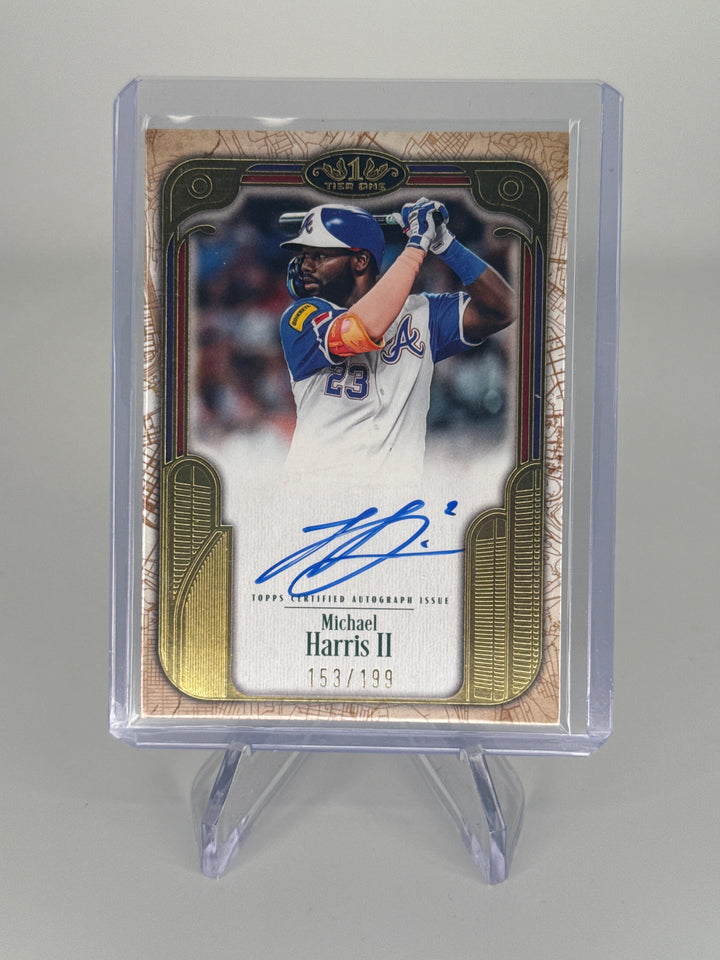 Michael Harris 2026 Topps Tier One City Connect Auto, 153/199