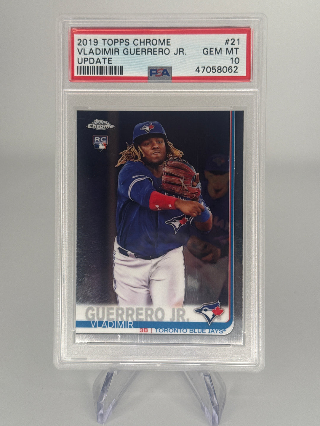Vladimir Guerrero Jr 2019 Topps Chrome Update Rookie, PSA 10 Gem Mint