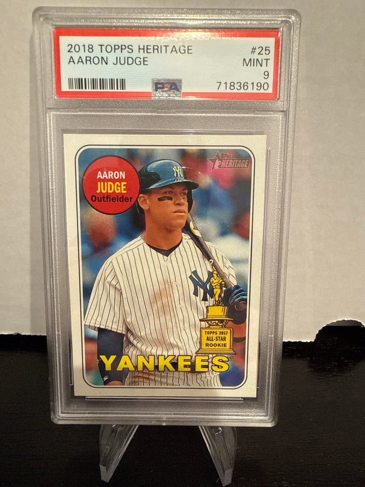 Aaron Judge 2018 Topps Heritage Rookie Cup, PSA 9 Mint