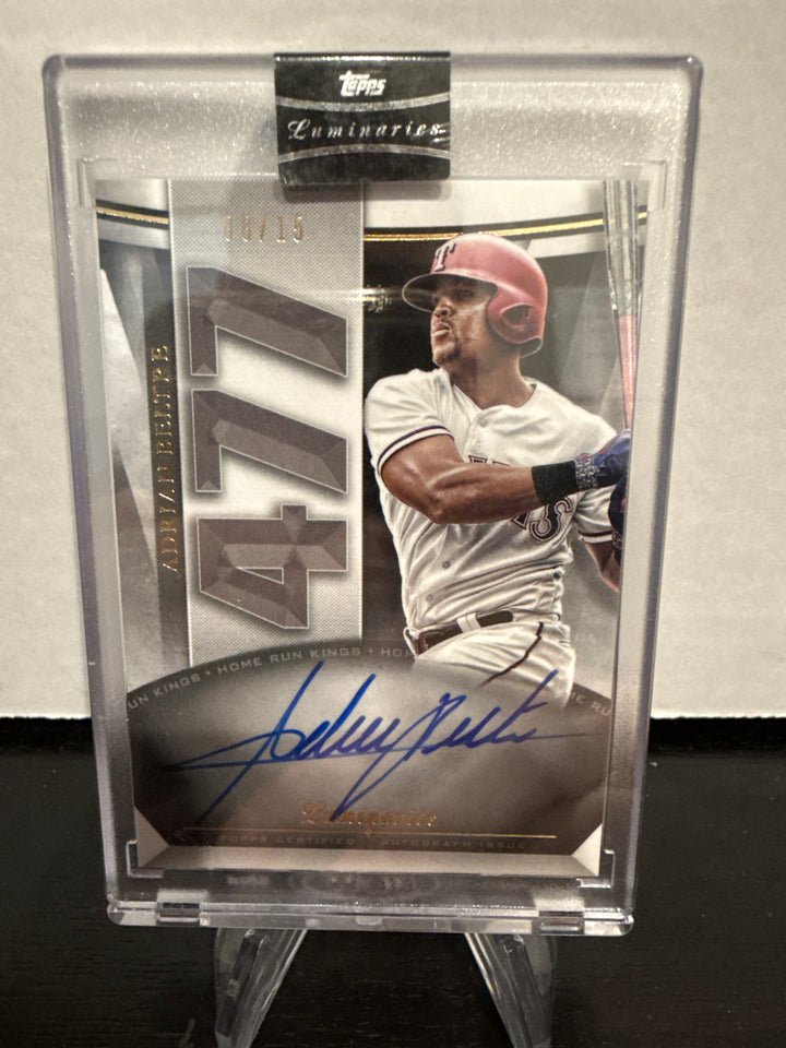 Adrian Beltre 2021 Topps Luminaries Home Run Kings Auto, 08/15