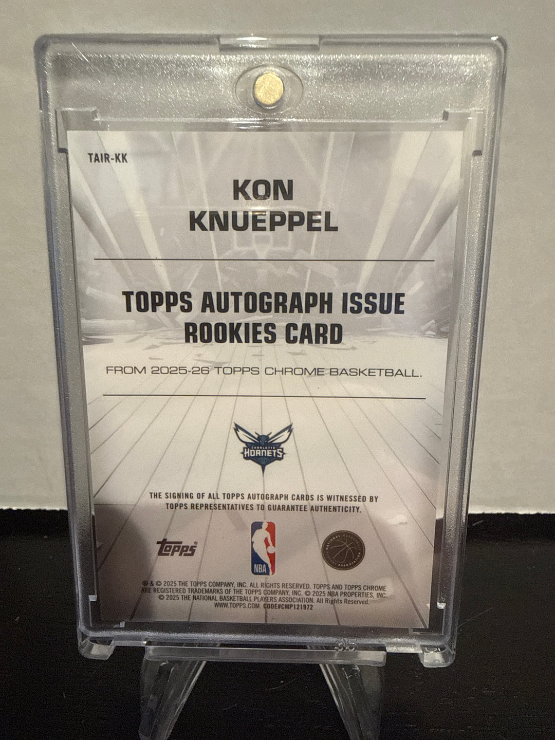 Kon Knueppel 2025 Topps Chrome Certified Rookie Auto