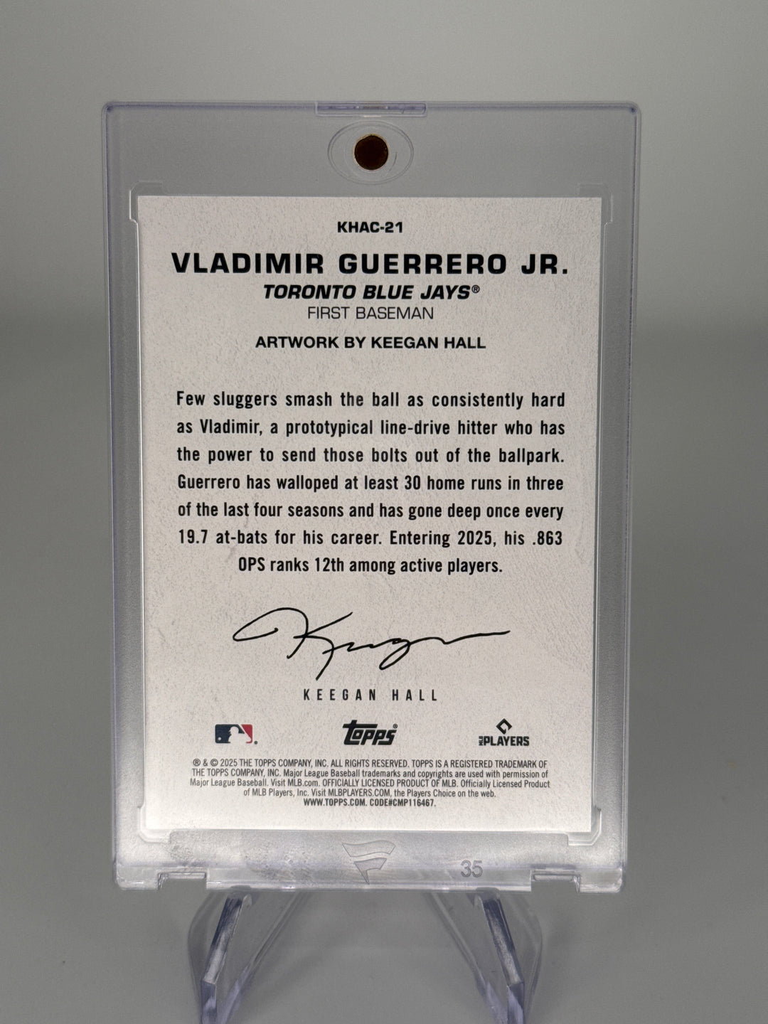 Vladimir Guerrero Jr. 2025 Topps Update SSP Sketch Card