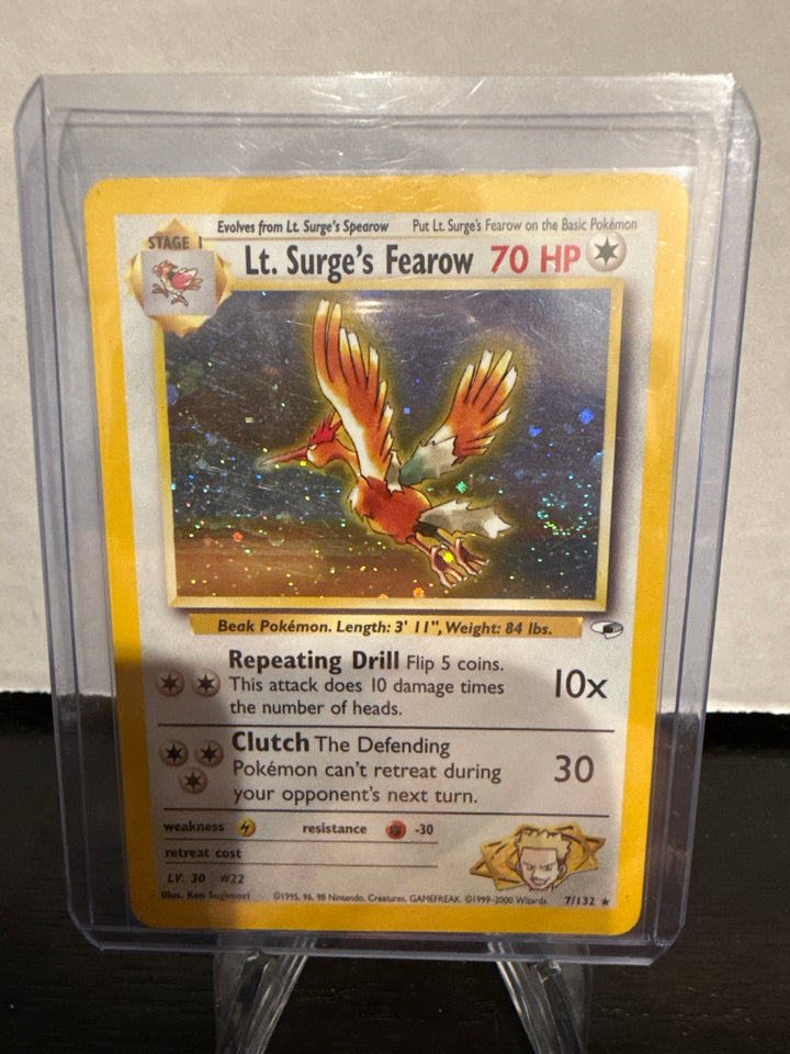 Pokemon TCG 2000 Lt. Surge's Fearow Gym Challenge Holo, 7/132