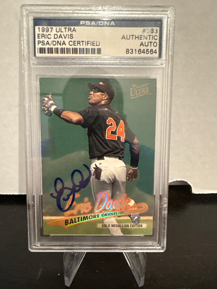 Eric Davis 1997 Fleer Ultra PSA Authentic Auto