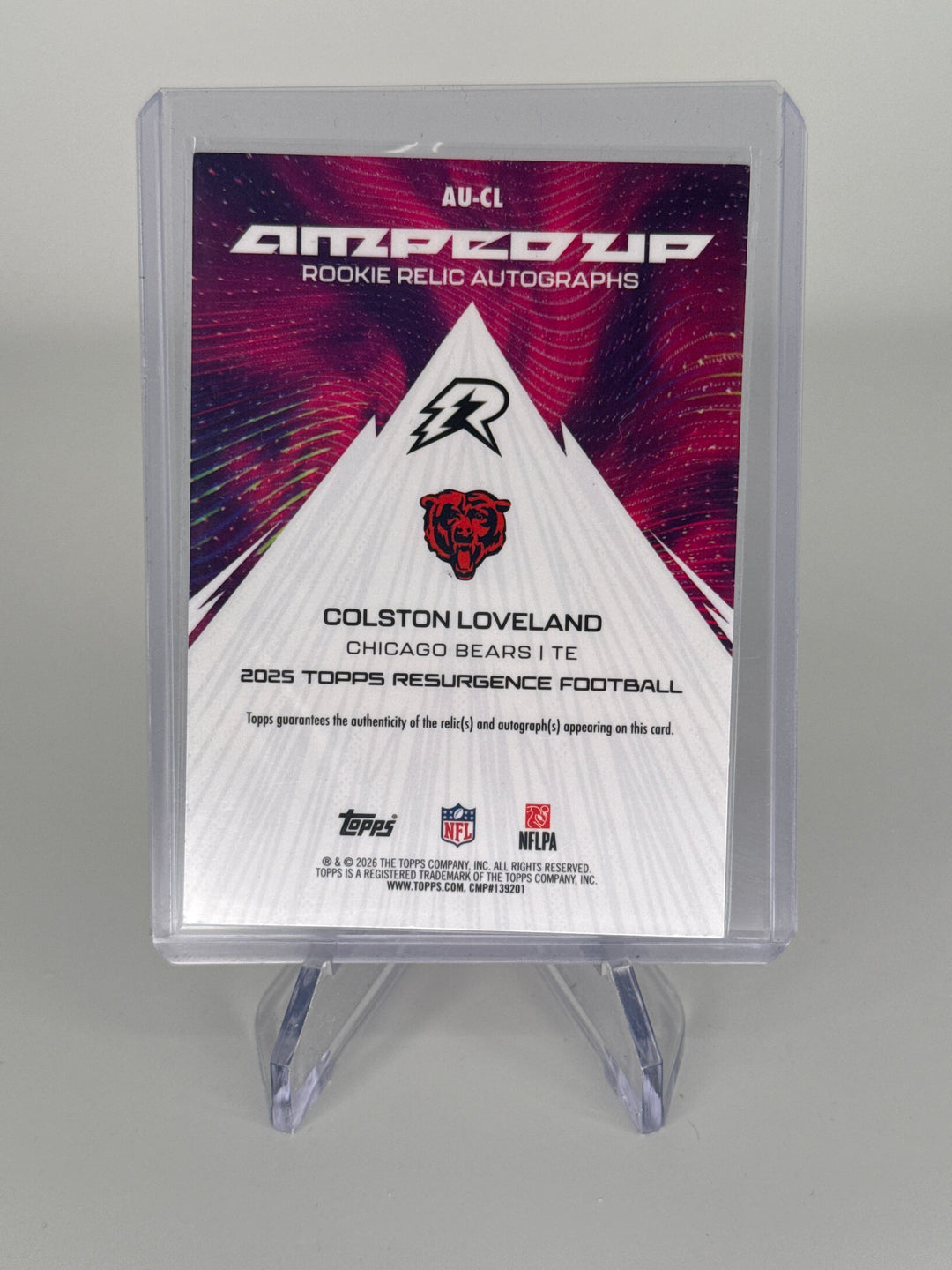 Colston Loveland 2026 Topps Resurgence Rookie Dual Relic Auto