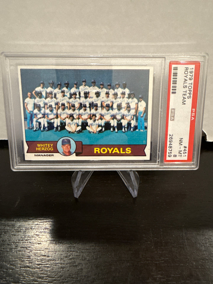 1979 Topps Royals Team, PSA 8