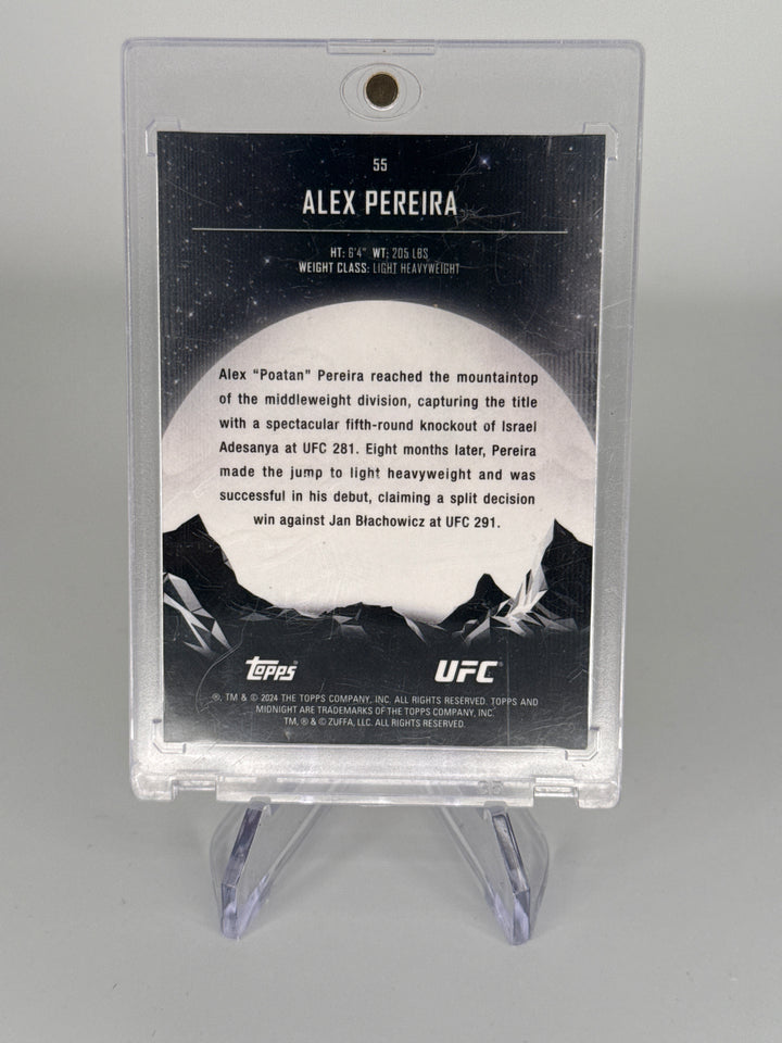 Alex Pereira 2024 Topps Midnight, 86/99
