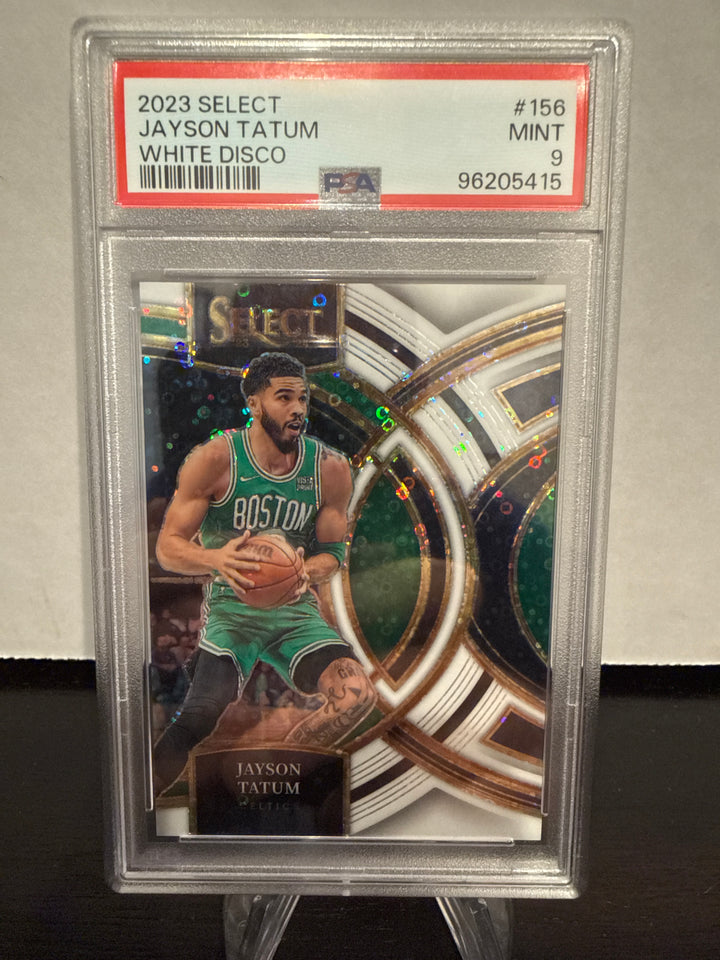 Jayson Tatum 2023 Panini Select White Disco, 46/75, PSA 9 Mint