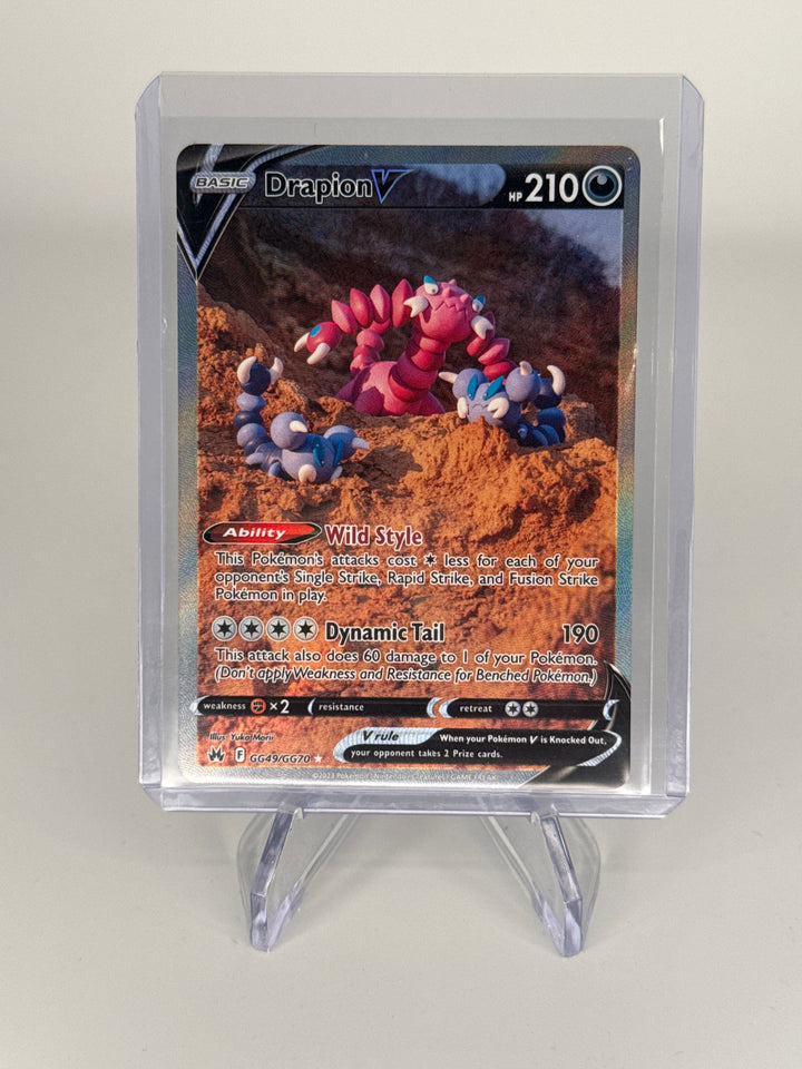 Pokemon TCG 2023 Drapion V Crown Zenith Galarian Gallery Alt Art, GG49/GG70