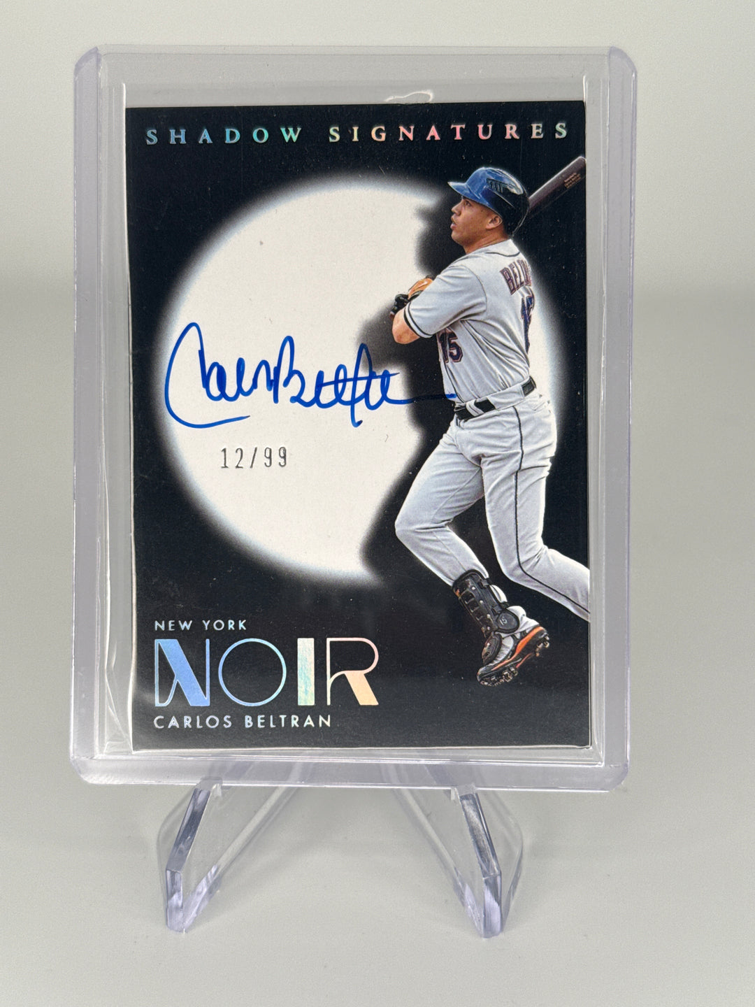 Carlos Beltran 2026 Panini Immaculate Noir Shadow Signatures Auto, 12/99