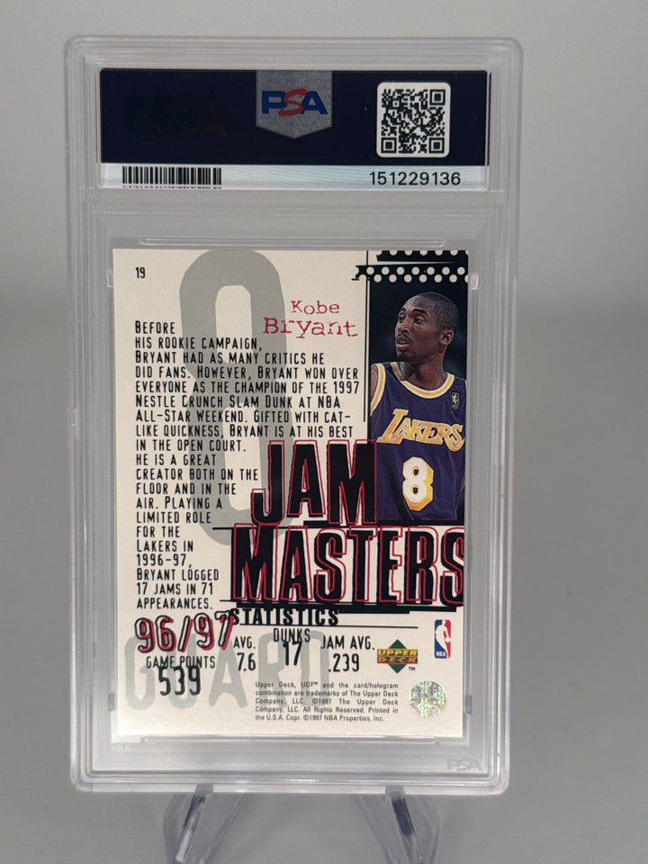 Kobe Bryant 1997 Upper Deck Jam Masters, PSA 9 Mint