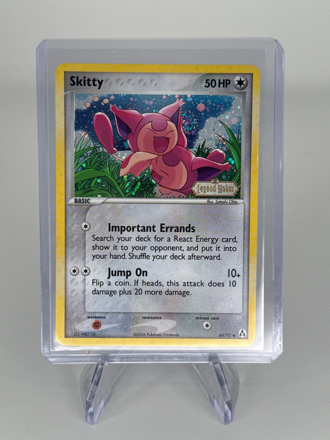 Pokemon TCG 2006 Skitty Legend Maker Stamped Holo, 64/92