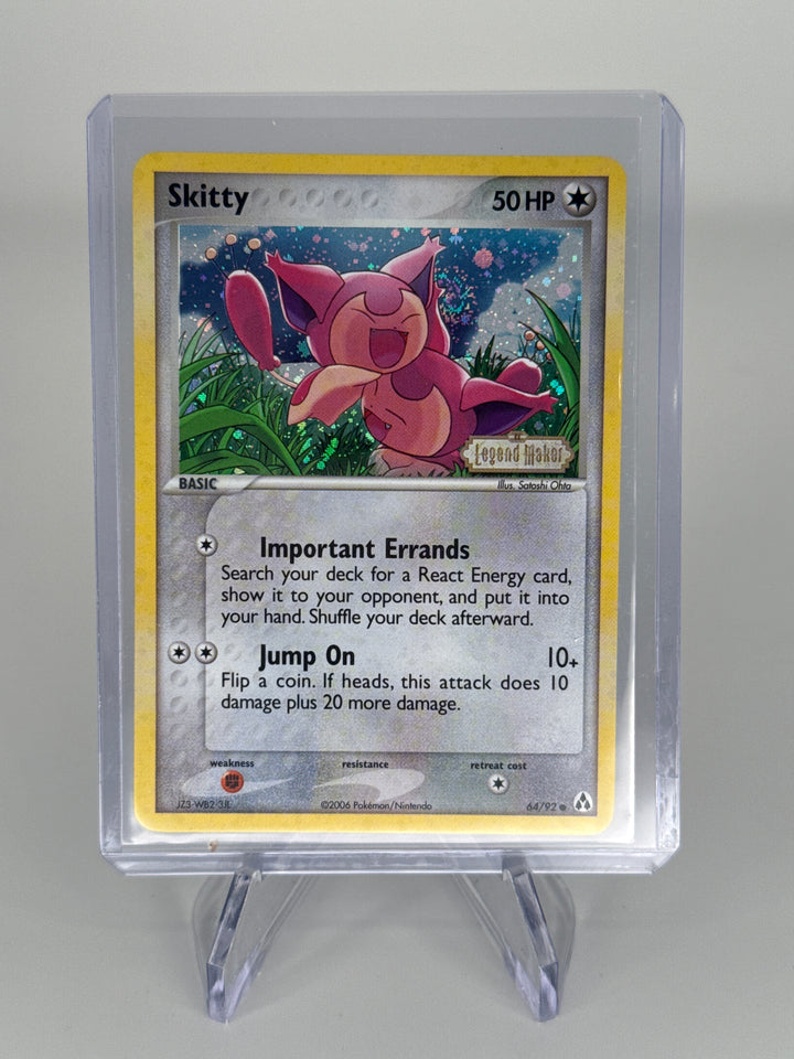 Pokemon TCG 2006 Skitty Legend Maker Stamped Holo, 64/92