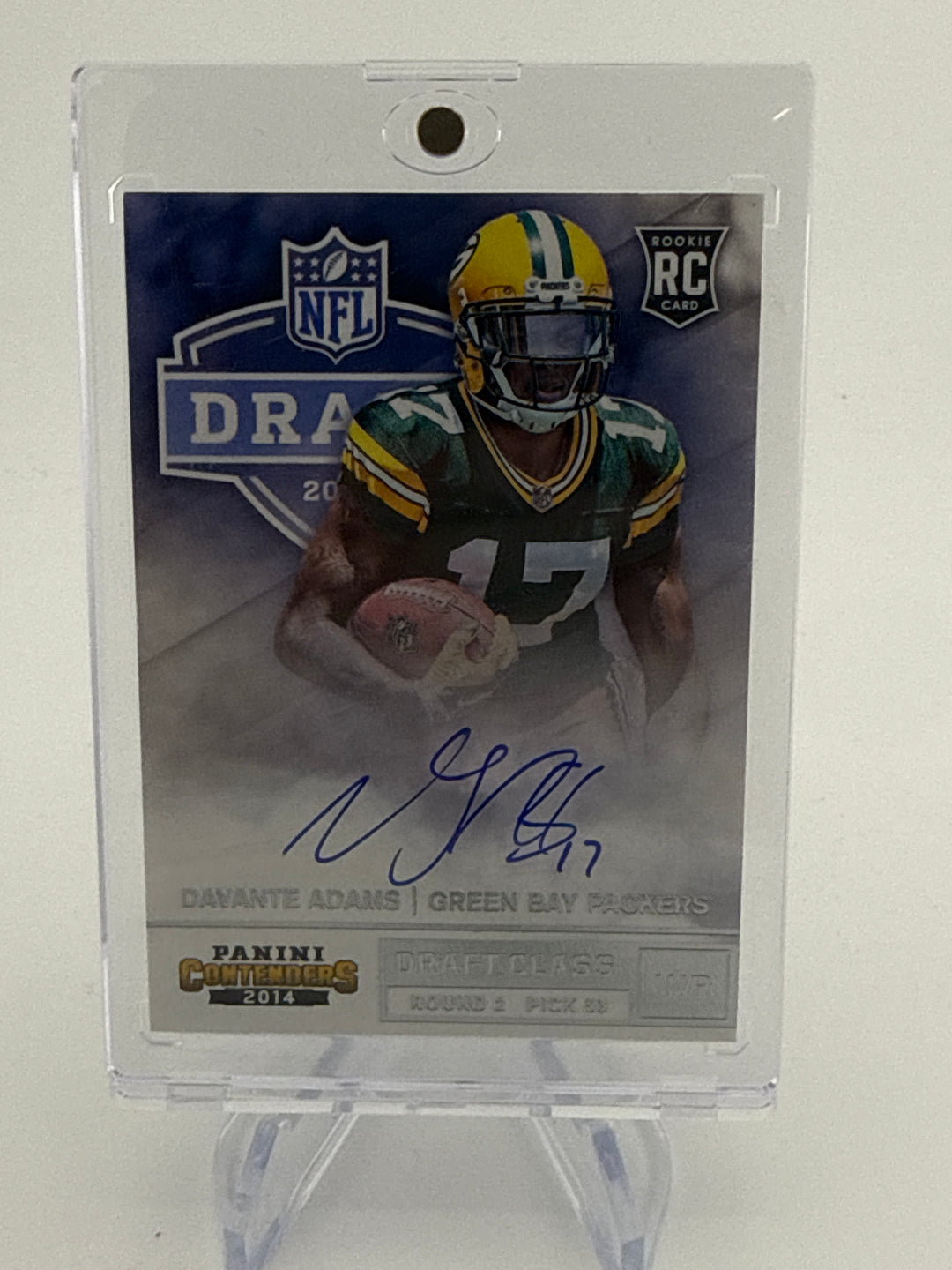 Davante Adams 2014 Panini Contenders Draft Class Rookie Auto