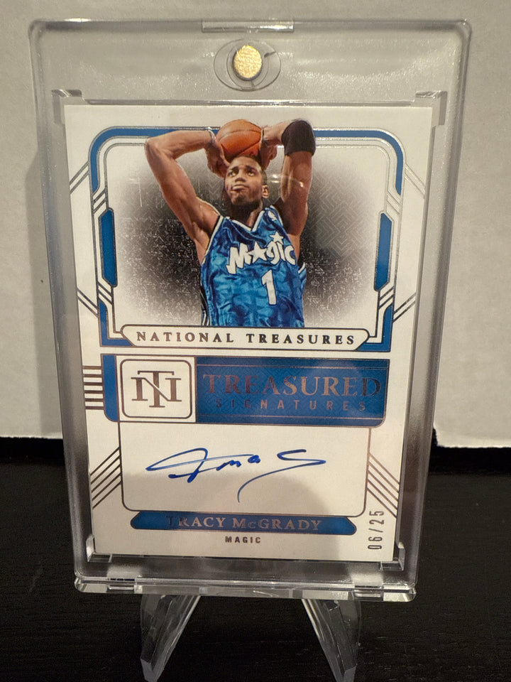 Tracy McGrady 2024 Panini National Treasures Treasured Signatures Bronze, 06/25