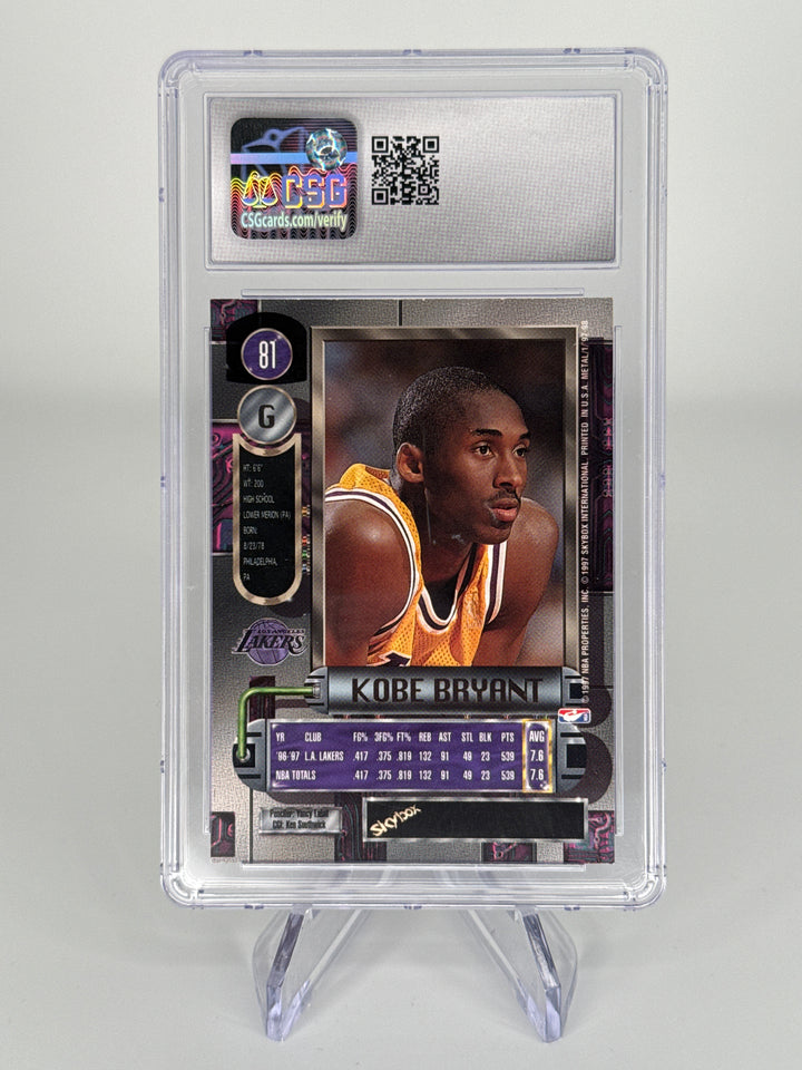 Kobe Bryant 1997 Metal Universe, CSG 8.5