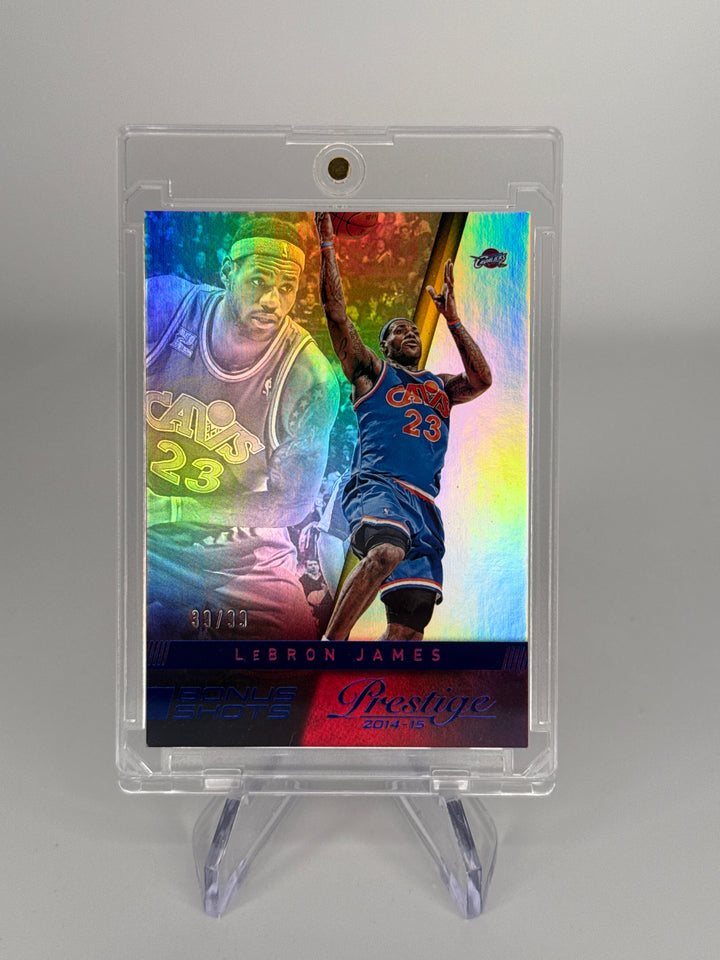Lebron James 2014 Panini Prestige Bonus Shots Blue, 39/99
