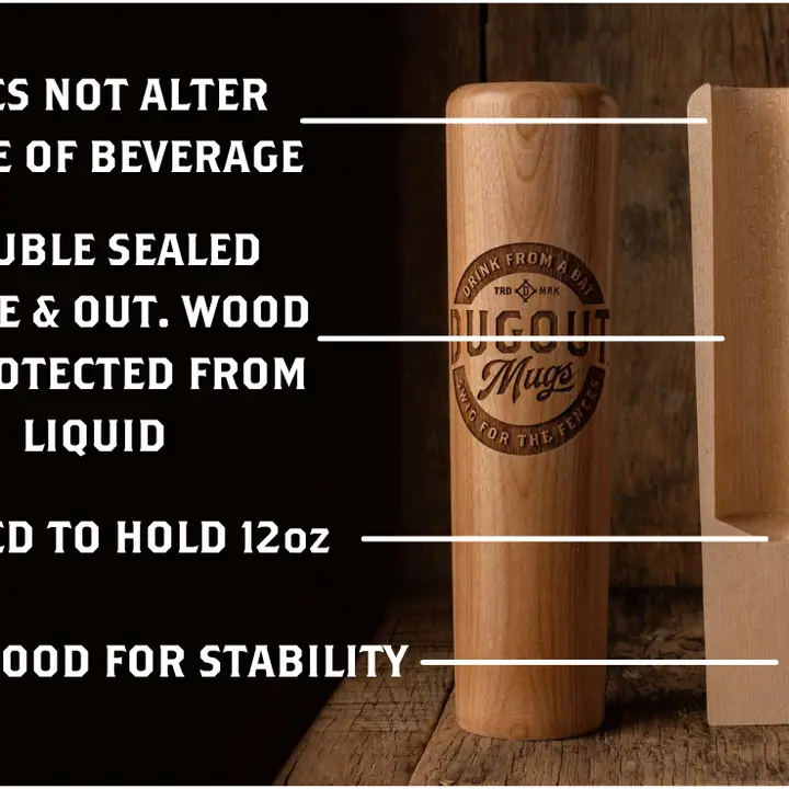 Baseball Bat Barrell Mug - MLB