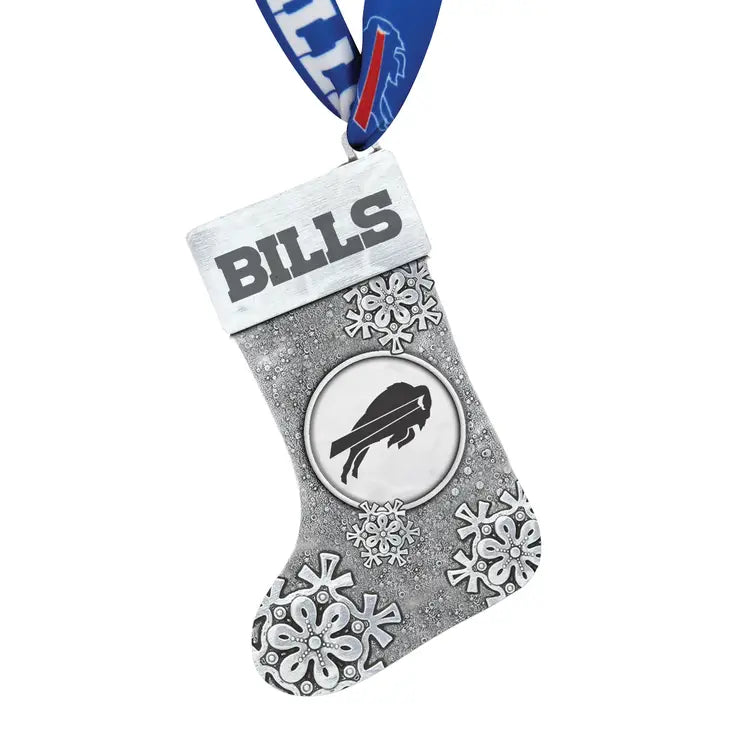 Buffalo Bills Snowflake Stocking Ornament