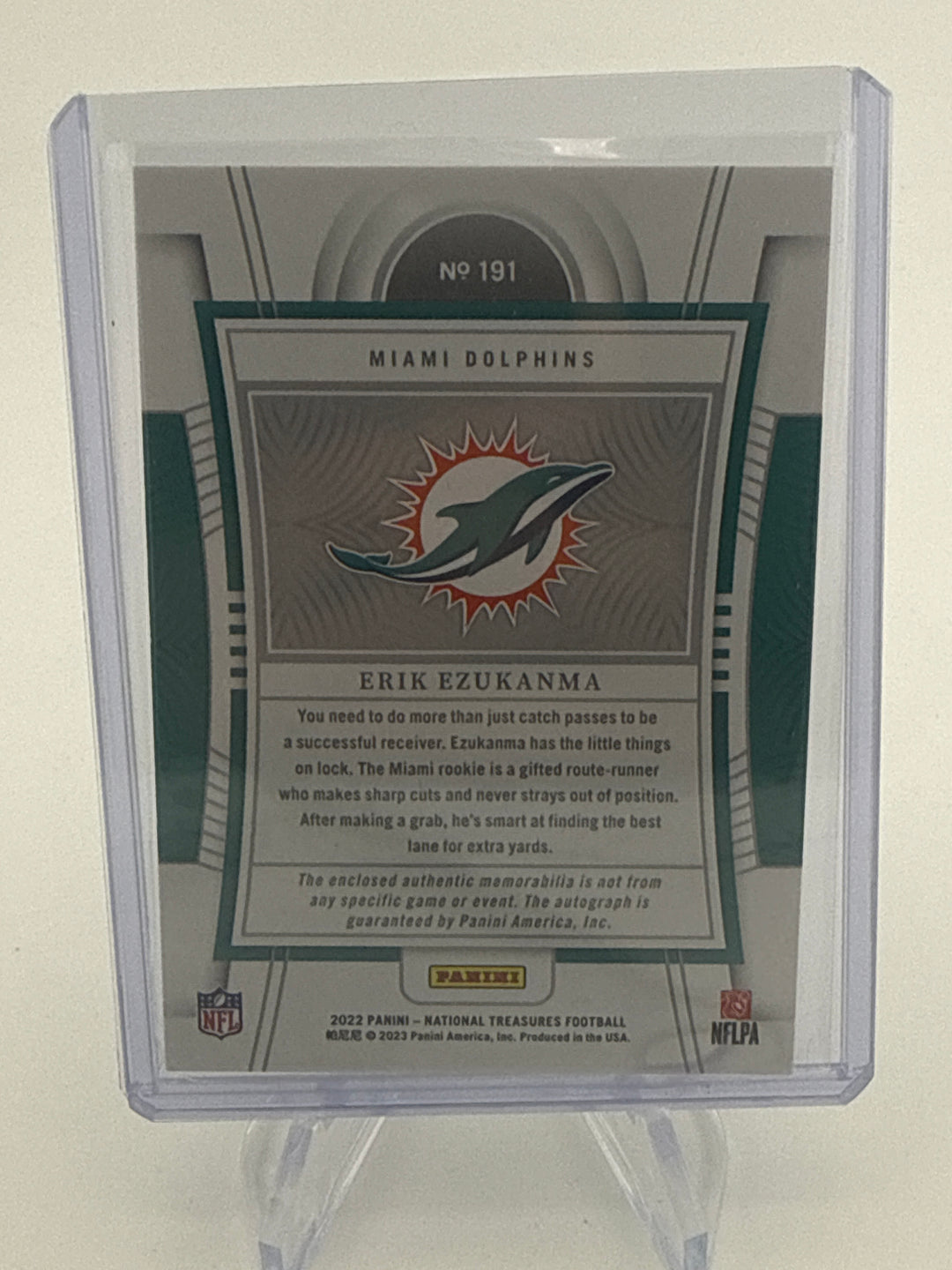 Erik Ezukanma 2022 Panini National Treasures Rookie Patch Autograph, 44/49