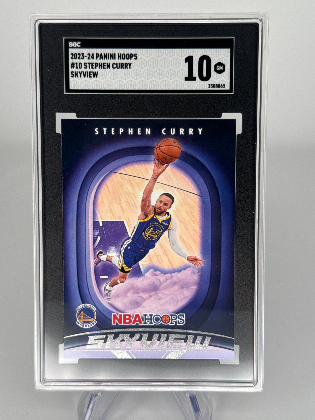 Stephen Curry 2023-2024 Panini NBA Hoops Skyview, SGC 10 Gem Mint