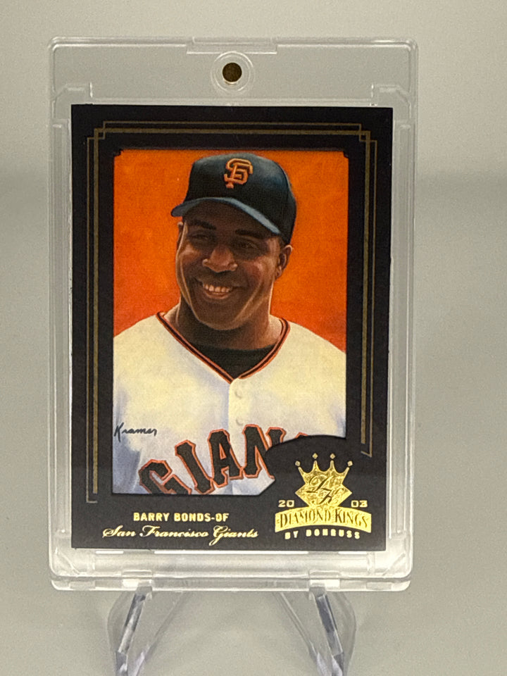 Barry Bonds 2003 Donruss Diamond Kings Framed Portraits Black, 007/100