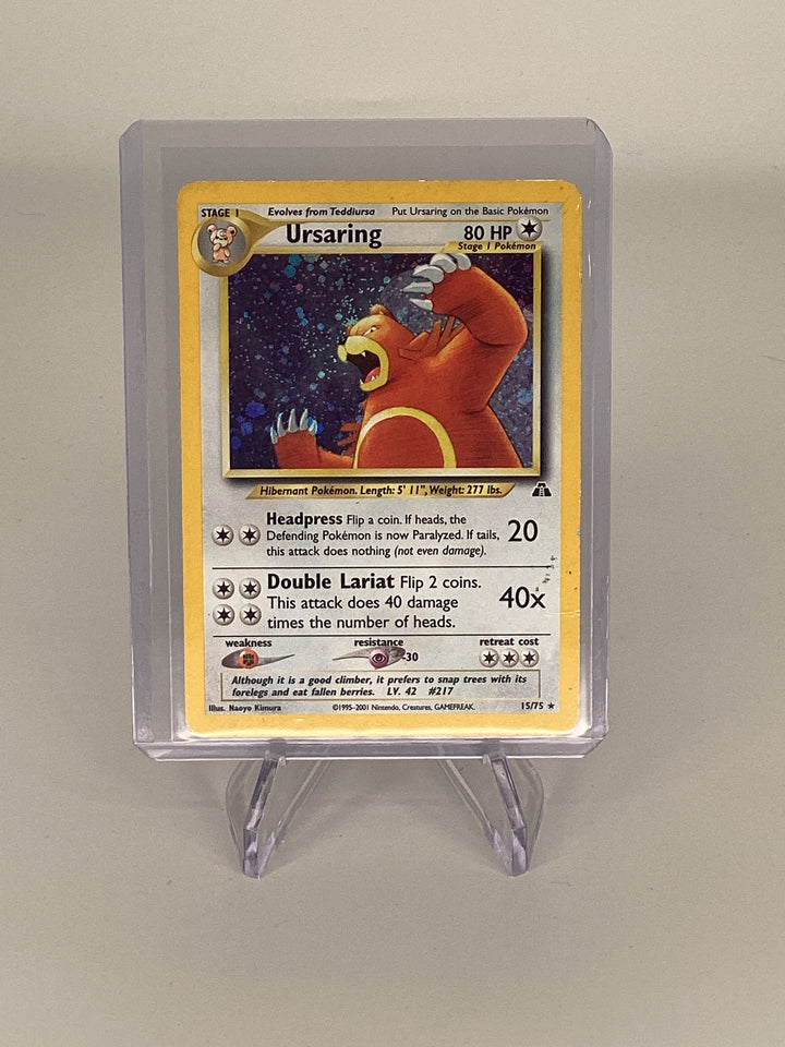 Pokemon TCG Ursaring Neo Discovery Unlimited Holo Rare, 15/75