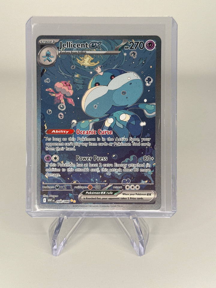 Pokemon TCG 2025 Jellicent White Flare Full Art Special Illustration Rare, 168/086