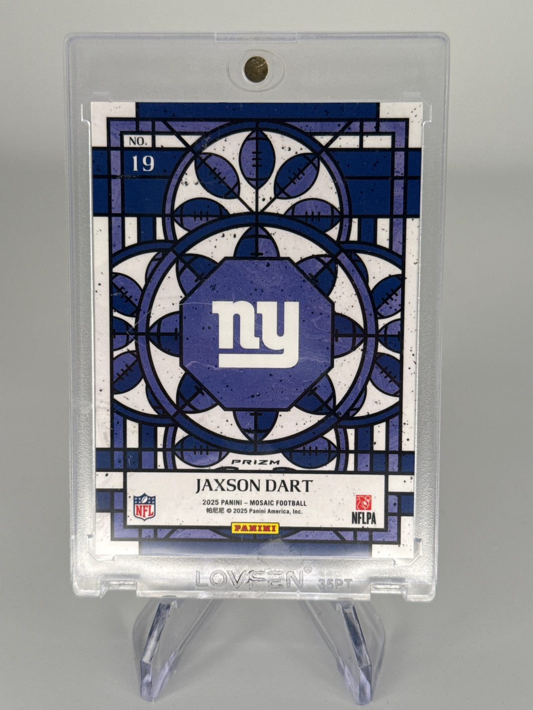 Jaxson Dart 2025 Panini Mosaic Stained Glass SSP Case Hit Rookie