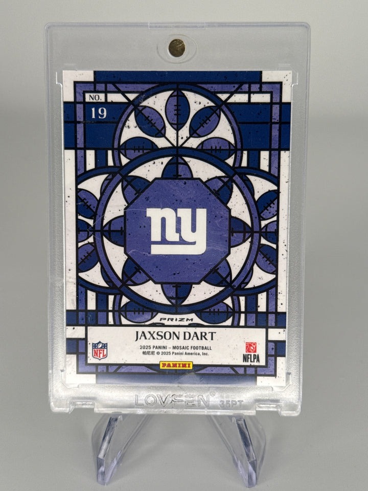 Jaxson Dart 2025 Panini Mosaic Stained Glass SSP Case Hit Rookie