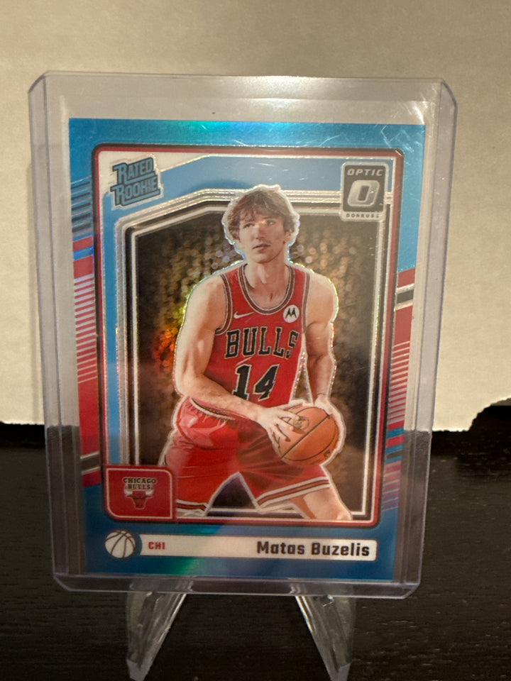Matas Buzelis 2024 Panini Donruss Optic Rated Rookie Light Blue, 018/225