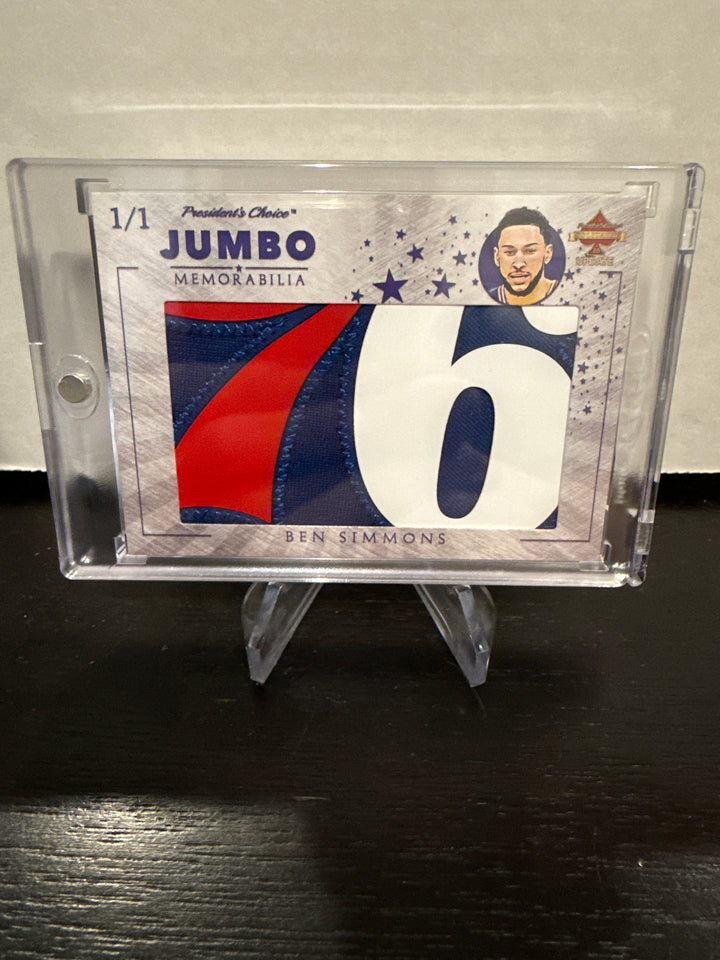 Ben Simmons 2023 President's Choice Game Worn 1/1 Jumbo Memorabilia
