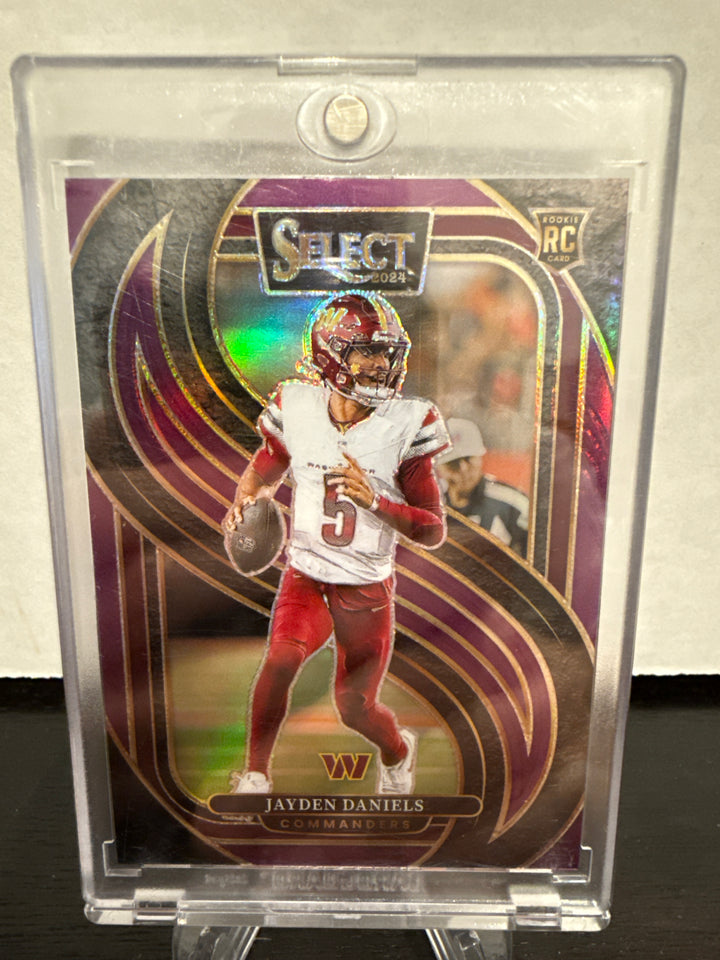Jayden Daniels 2024 Panini Select Purple Rookie, 15/75