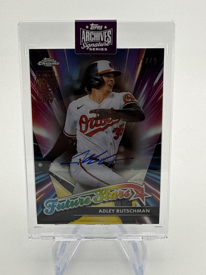 Adley Rutschman 2025 Topps Archives Future Stars Auto, 33/40