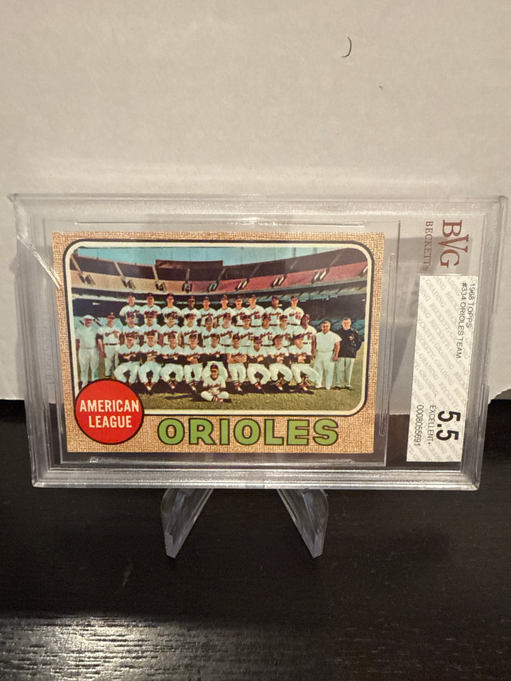1968 Topps Orioles Team, BVG 5.5