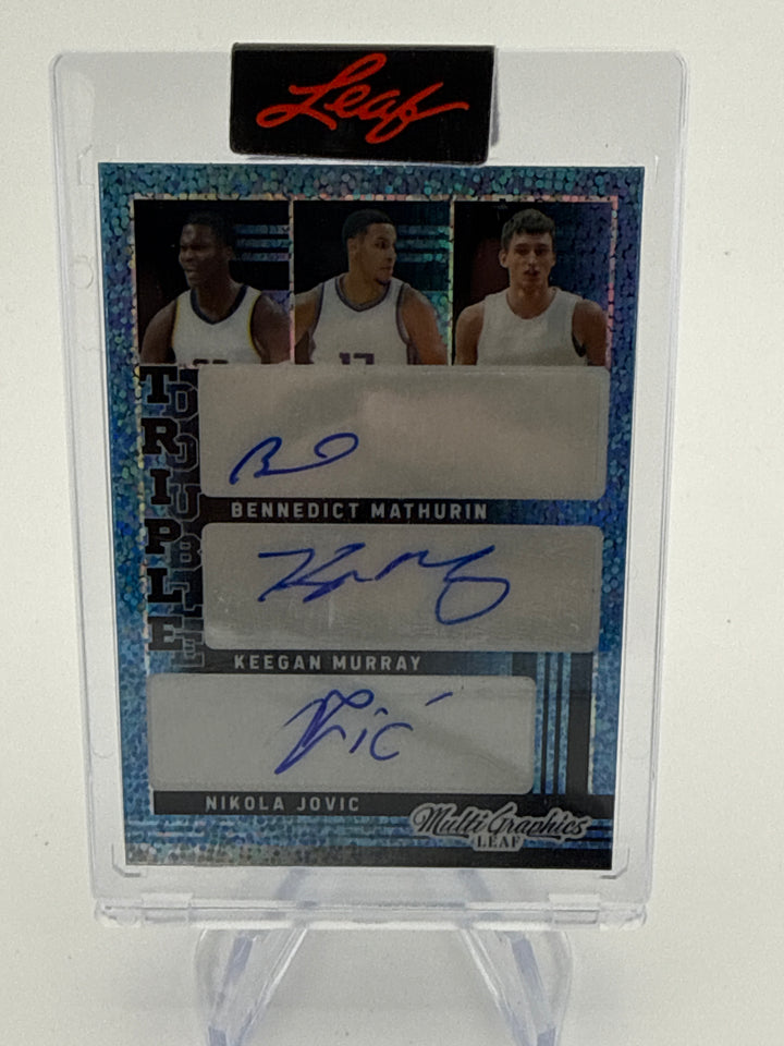 2023 Leaf Multi Graphics Bennedict Mathurin/Keegan Murray/Nikola Jovic/AJ Griffin/Tari Eason Auto, 07/10