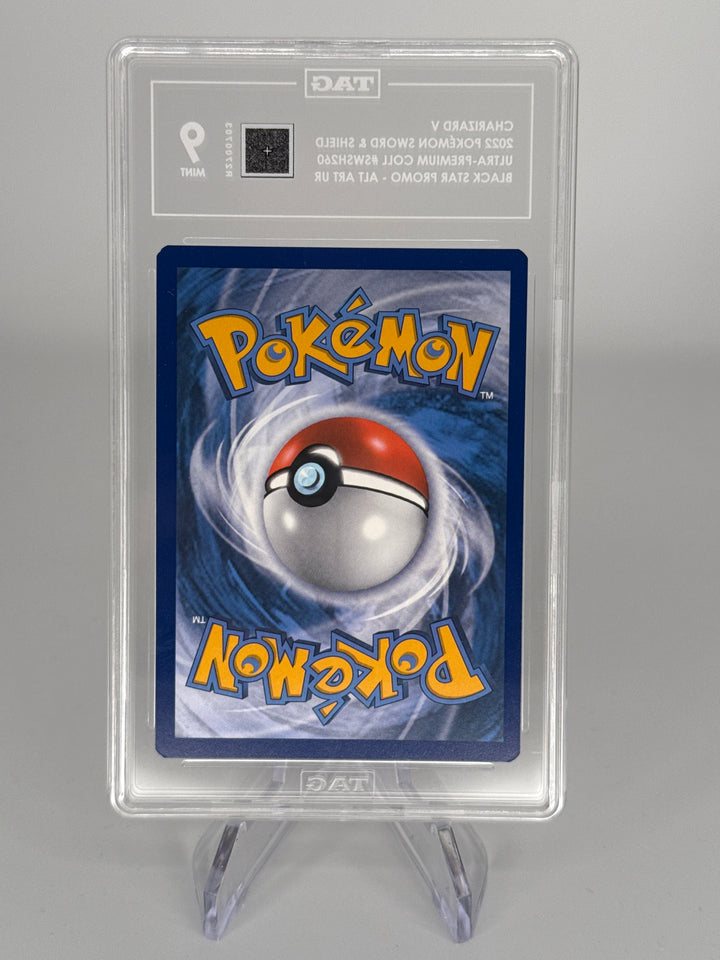 Pokemon TCG 2022 Charizard V Black Star Promo Ultra Premium Collection, SWSH260, TAG 9 Mint