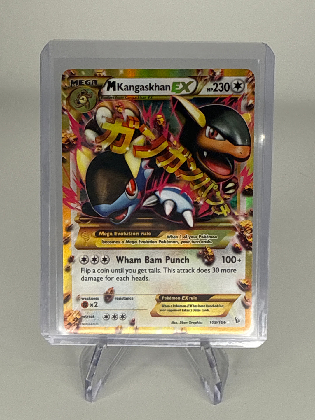Pokemon TCG 2014 Mega Kangaskhan EX XY Flashfire, 109/106