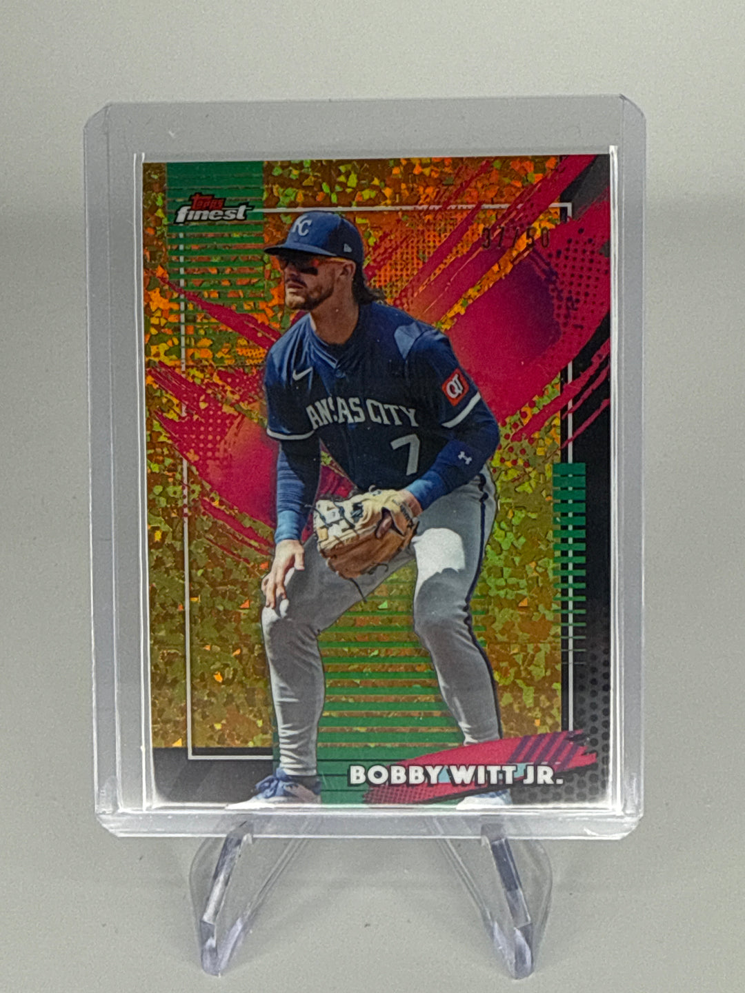 Bobby Witt Jr 2026 Topps Gold Mini Diamond Refractor, 37/50