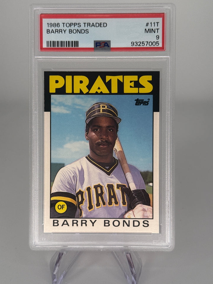 Barry Bonds 1986 Topps Traded Rookie, PSA 9 Mint