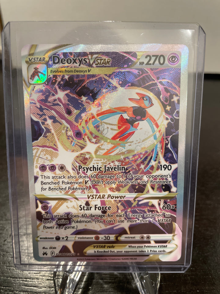 Pokemon TCG 2023 Deoxys VStar Crown Zenith Full Art, GG46/GG70