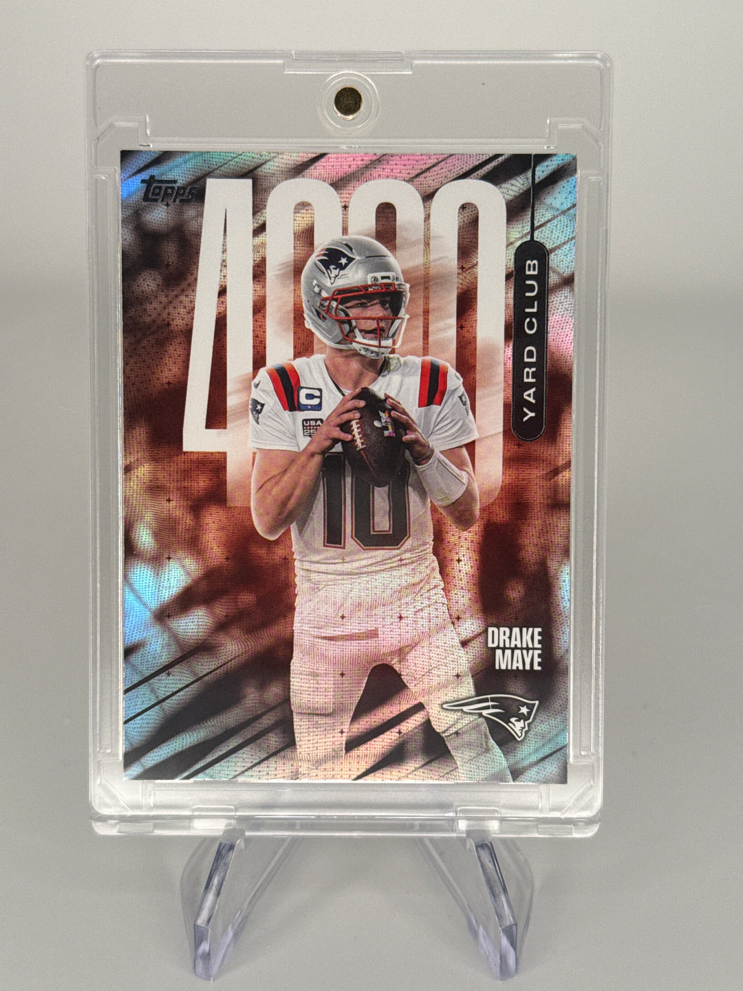 Drake Maye 2026 Topps Flagship 4000 Yard Club SSP Case Hit