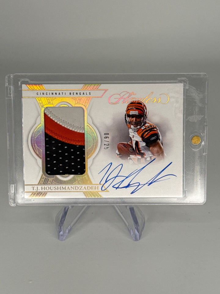 TJ Houshmandzadeh 2025 Panini Flawless Auto Relic, 06/25