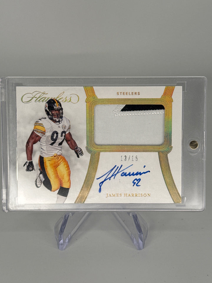 James Harrison 2020 Panini Flawless Auto Relic, 13/15