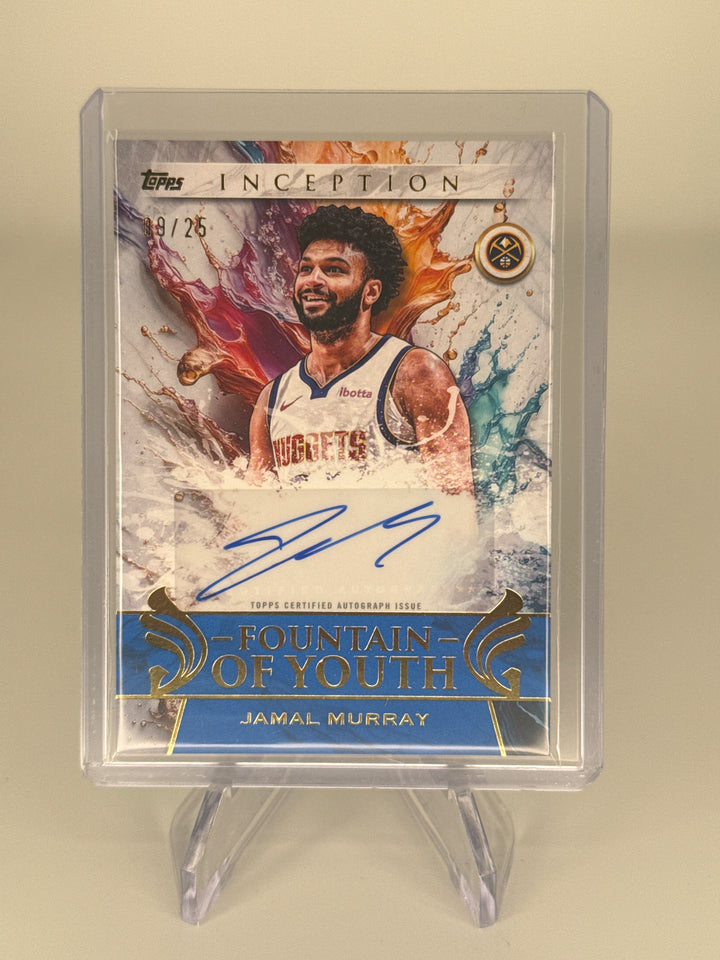 Jamal Murray 2026 Topps Inception Fountain of Youth Blue Auto, 09/25